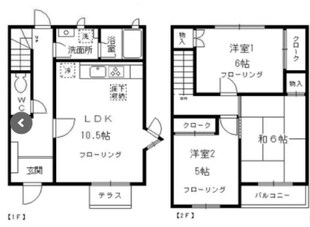 ル・ワゾブル三鷹A棟の物件間取画像